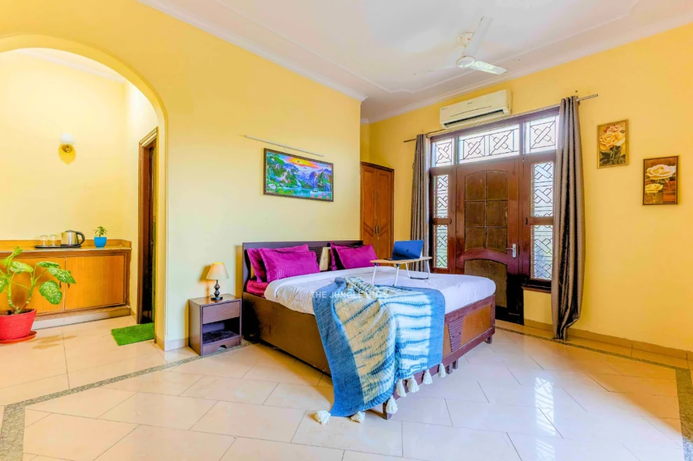 Warm and welcoming bedroom at Seventh Sky Farm & Resorts